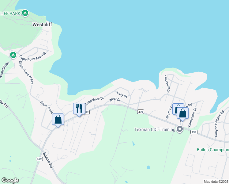 map of restaurants, bars, coffee shops, grocery stores, and more near 5299 Lazy Dr in Belton
