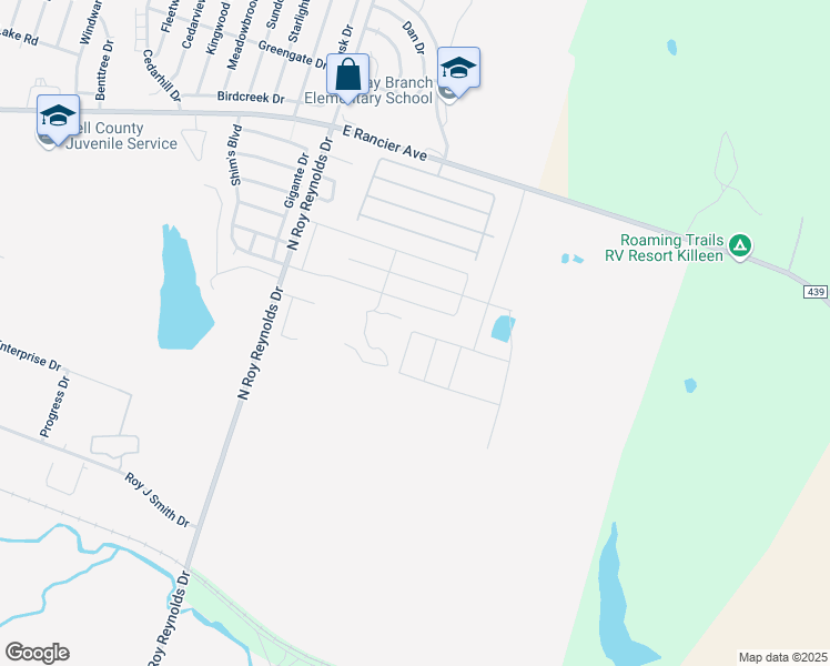 map of restaurants, bars, coffee shops, grocery stores, and more near 952 North Roy Reynolds Drive in Killeen