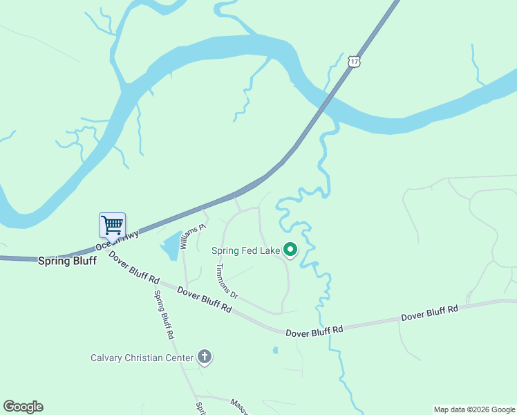 map of restaurants, bars, coffee shops, grocery stores, and more near 225 Bluffs Landing in Waverly