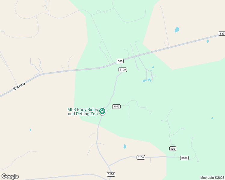 map of restaurants, bars, coffee shops, grocery stores, and more near 261 County Road 3103 in Kempner