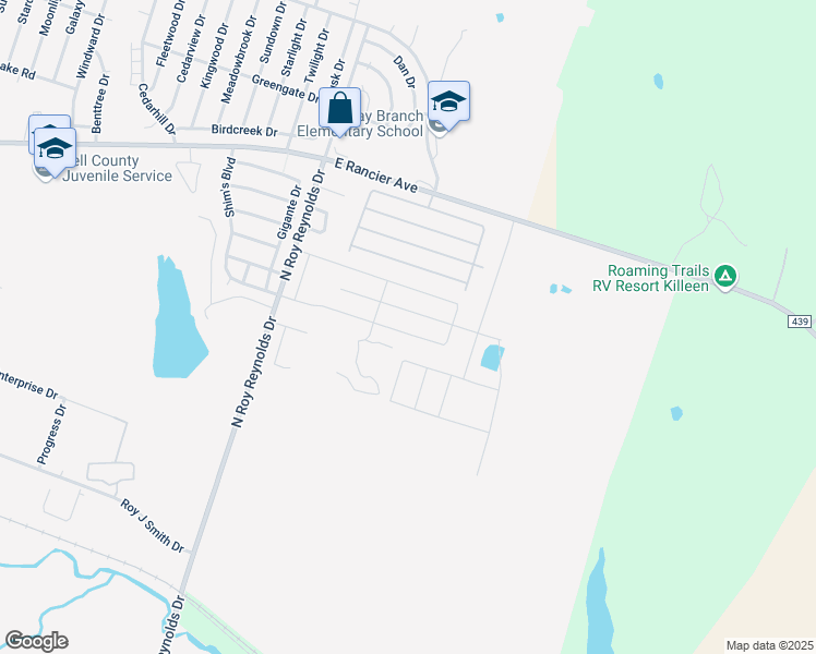 map of restaurants, bars, coffee shops, grocery stores, and more near 6015 Harriet Tubman Avenue in Killeen