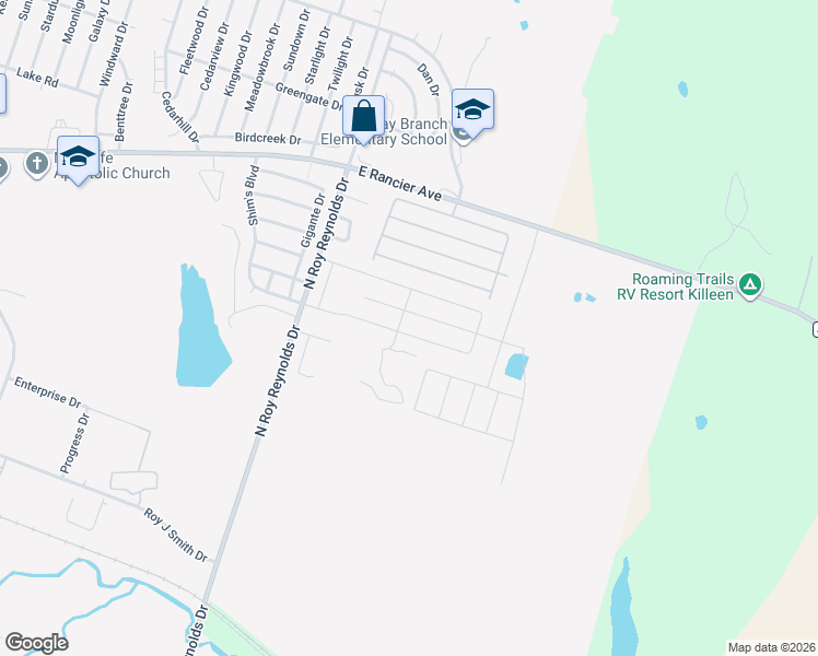 map of restaurants, bars, coffee shops, grocery stores, and more near 5904 Harriet Tubman Avenue in Killeen