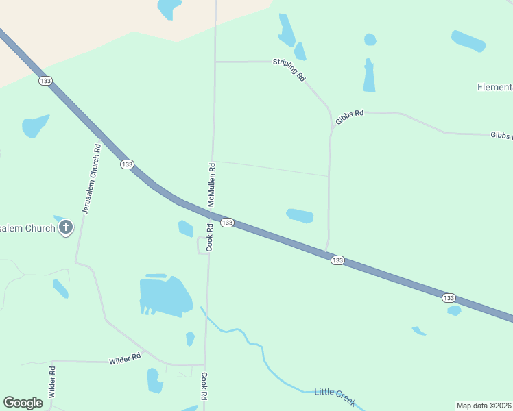 map of restaurants, bars, coffee shops, grocery stores, and more near 48 Packer Pride Drive Southeast in Moultrie