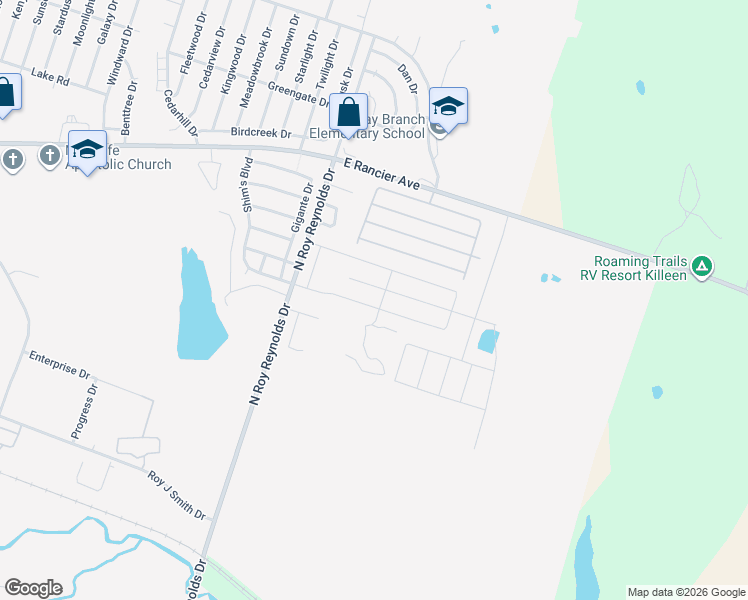 map of restaurants, bars, coffee shops, grocery stores, and more near 5904 Harriet Tubman Avenue in Killeen