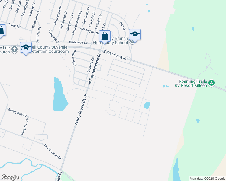 map of restaurants, bars, coffee shops, grocery stores, and more near 5904 Harriet Tubman Avenue in Killeen