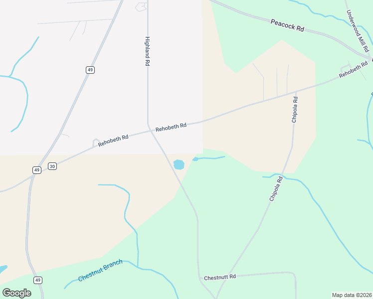 map of restaurants, bars, coffee shops, grocery stores, and more near 1177 Highland Road in Slocomb