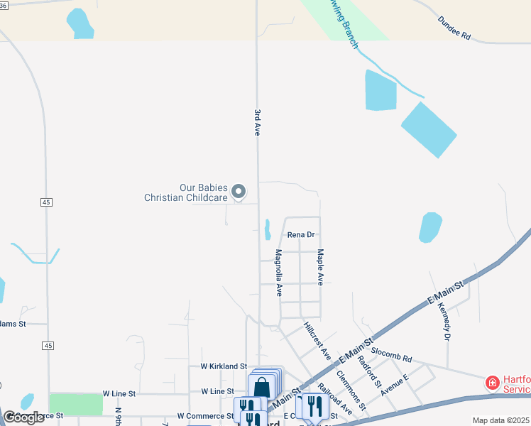map of restaurants, bars, coffee shops, grocery stores, and more near 766 3rd Avenue in Hartford