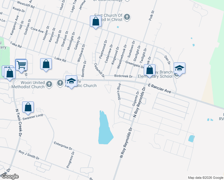 map of restaurants, bars, coffee shops, grocery stores, and more near 1501 Laustin Lane in Killeen