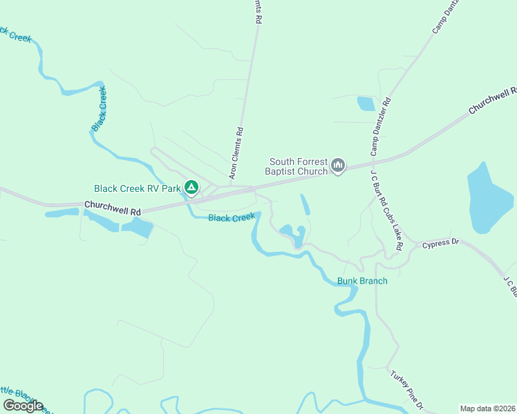 map of restaurants, bars, coffee shops, grocery stores, and more near 78 Landing Road in Hattiesburg