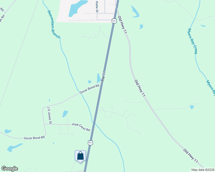 map of restaurants, bars, coffee shops, grocery stores, and more near 6202 U.S. 11 in Purvis
