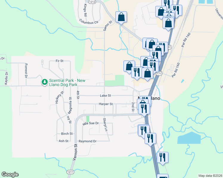 map of restaurants, bars, coffee shops, grocery stores, and more near 103-299 Stanton Street in Newllano