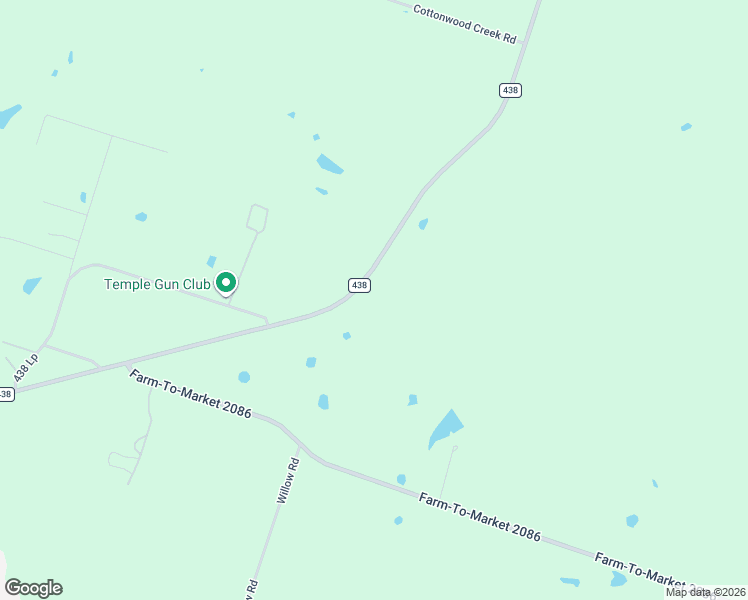 map of restaurants, bars, coffee shops, grocery stores, and more near 3144 Farm to Market Road 438 in Temple