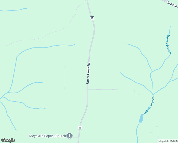 map of restaurants, bars, coffee shops, grocery stores, and more near 11703 Upper Creek Road in East Brewton