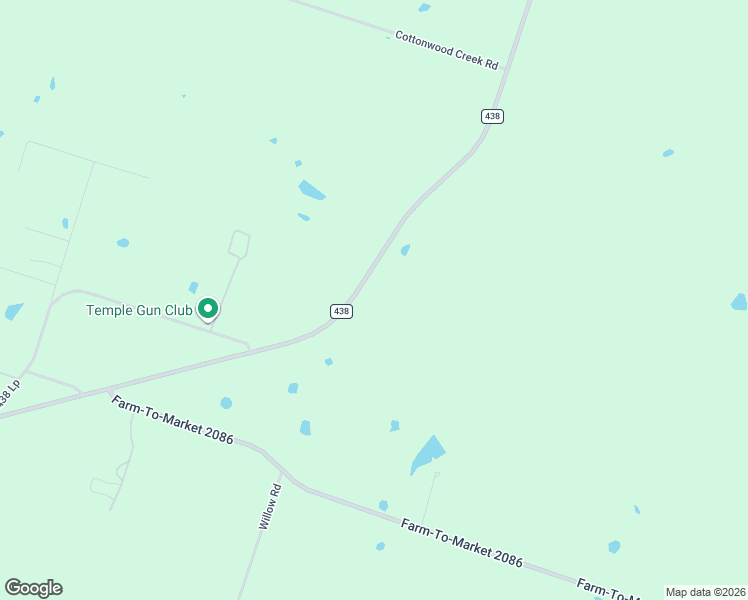 map of restaurants, bars, coffee shops, grocery stores, and more near 3122 Farm to Market Road 438 in Temple