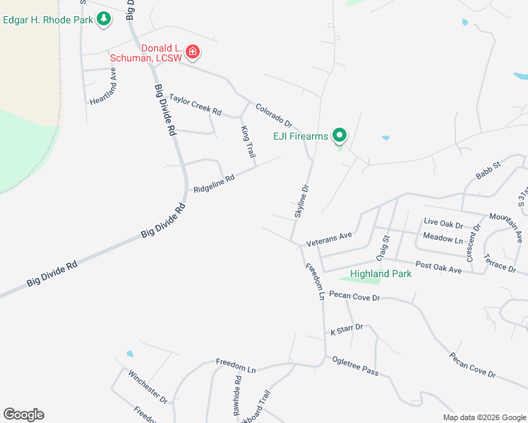 map of restaurants, bars, coffee shops, grocery stores, and more near 3012 Homer Circle in Copperas Cove