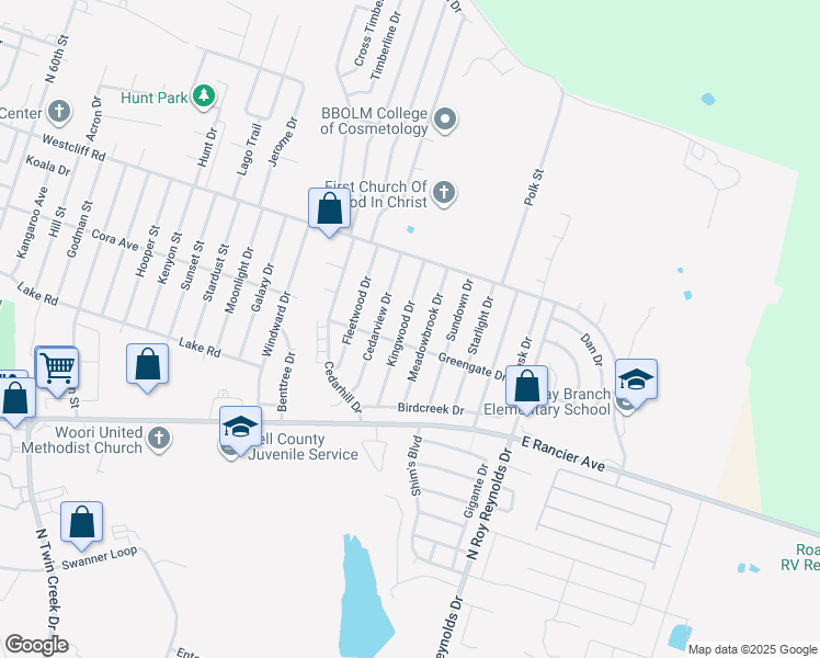 map of restaurants, bars, coffee shops, grocery stores, and more near 1906 Kingwood Drive in Killeen