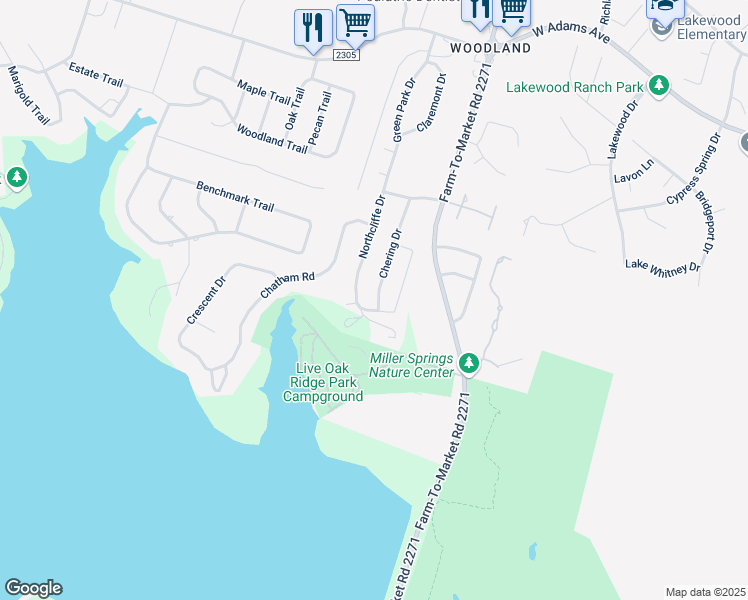 map of restaurants, bars, coffee shops, grocery stores, and more near 623 Northcliffe Drive in Belton