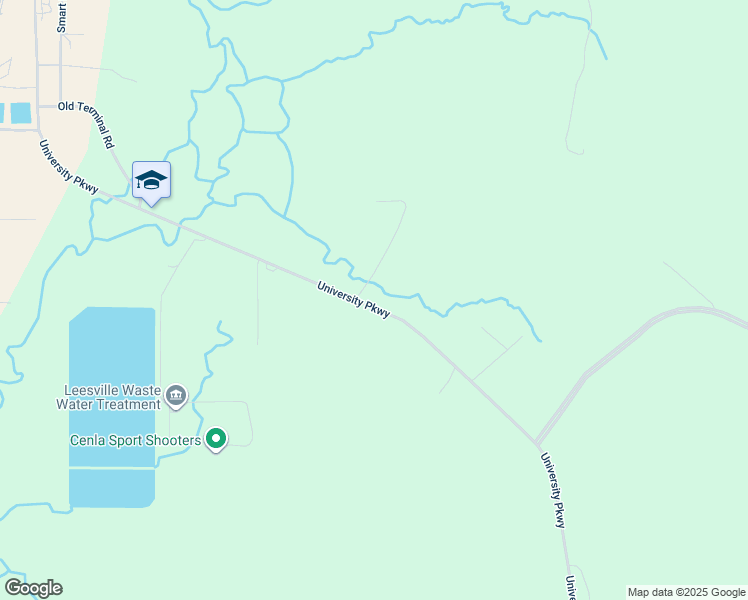 map of restaurants, bars, coffee shops, grocery stores, and more near 361-399 Hanna Road in Leesville