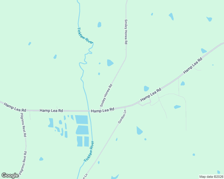 map of restaurants, bars, coffee shops, grocery stores, and more near Smiley Honea Rd in Magnolia