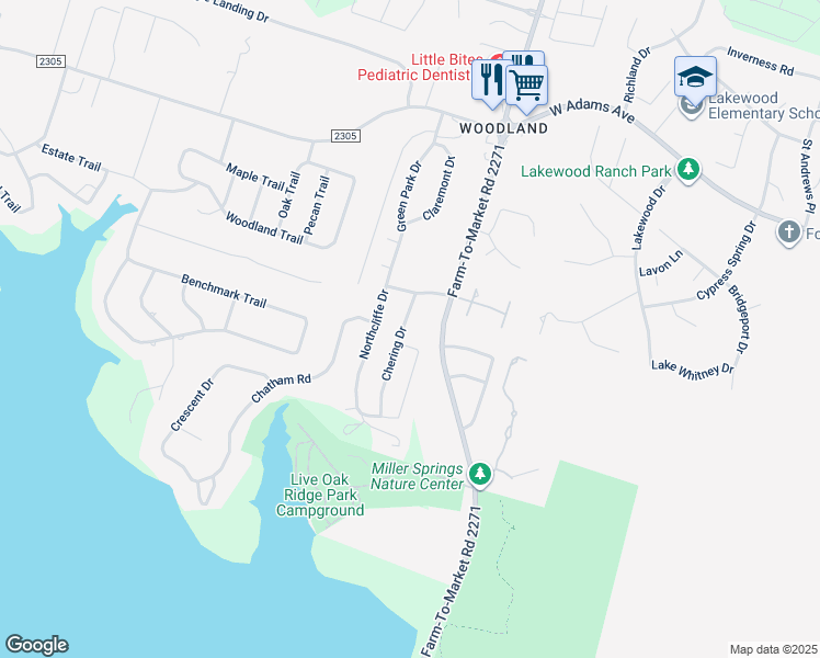 map of restaurants, bars, coffee shops, grocery stores, and more near 164 Chering Drive in Belton
