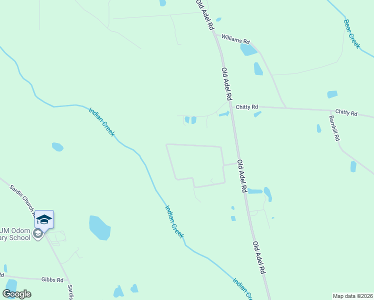 map of restaurants, bars, coffee shops, grocery stores, and more near 282 Indian Creek Sub in Moultrie