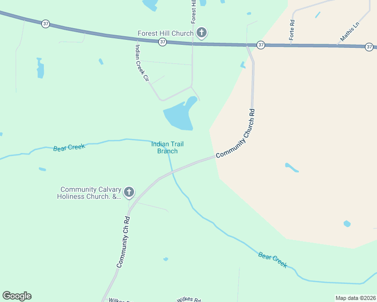 map of restaurants, bars, coffee shops, grocery stores, and more near 754 Community Church Road in Adel