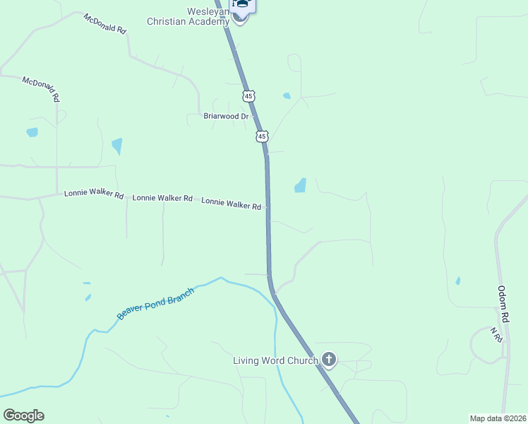 map of restaurants, bars, coffee shops, grocery stores, and more near 20990 Lonnie Walker Road in Citronelle