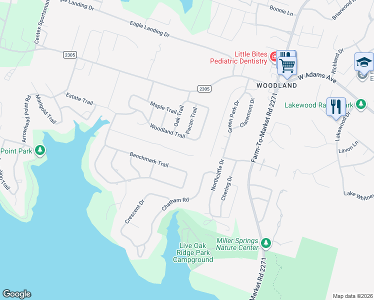 map of restaurants, bars, coffee shops, grocery stores, and more near 840 Ridgeoak Drive in Belton