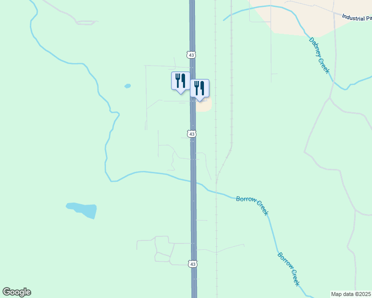 map of restaurants, bars, coffee shops, grocery stores, and more near 1270 Wayne Davis Rd S in Mt Vernon
