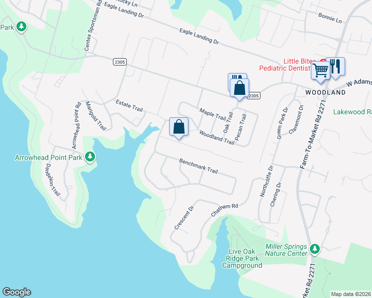 map of restaurants, bars, coffee shops, grocery stores, and more near 960 Ridgeoak Drive in Belton
