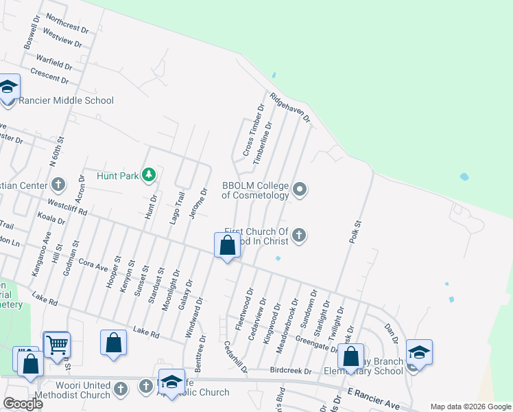 map of restaurants, bars, coffee shops, grocery stores, and more near 2202 Lazy Ridge Drive in Killeen
