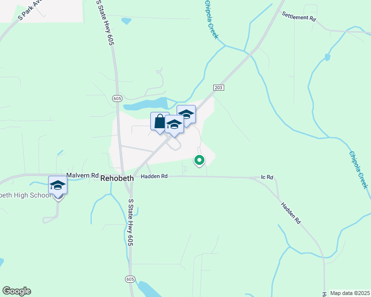 map of restaurants, bars, coffee shops, grocery stores, and more near 5631 County Road 203 in Dothan