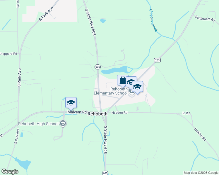 map of restaurants, bars, coffee shops, grocery stores, and more near 255 Rehobeth Way in Rehobeth