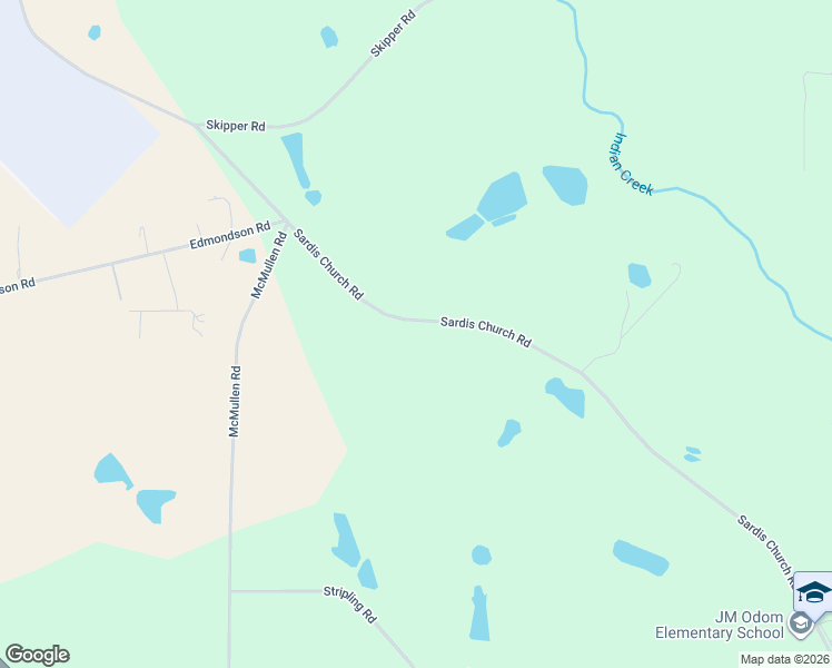 map of restaurants, bars, coffee shops, grocery stores, and more near 2065-2533 Sardis Church Road in Moultrie