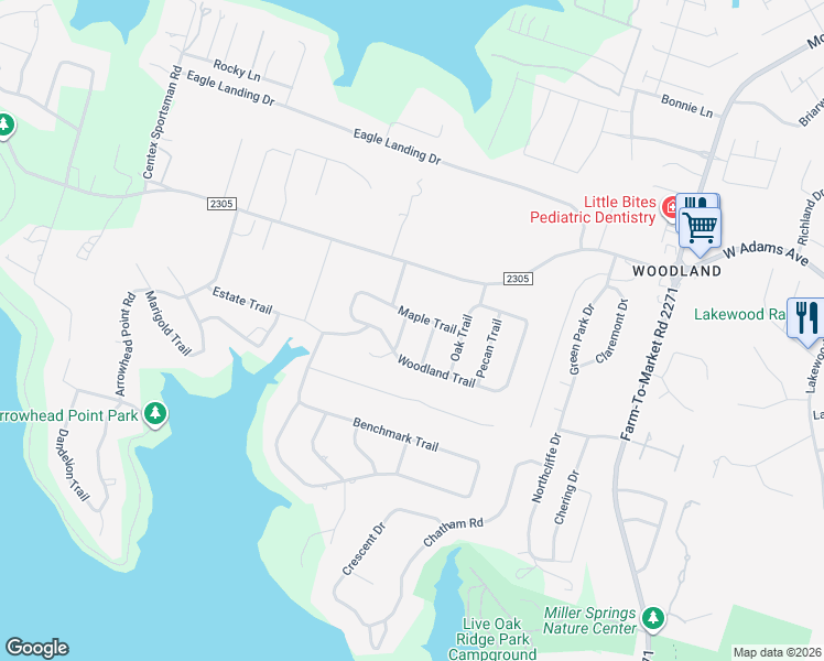 map of restaurants, bars, coffee shops, grocery stores, and more near 81 Cedar Trail in Belton