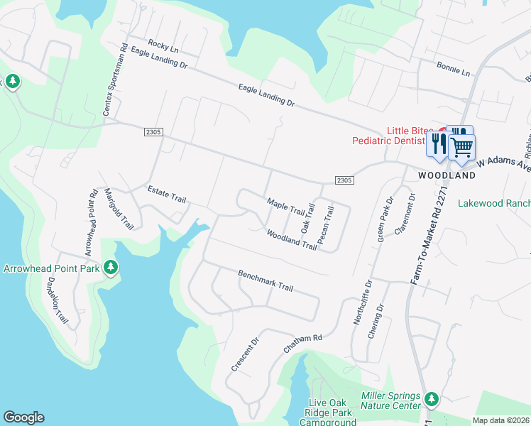 map of restaurants, bars, coffee shops, grocery stores, and more near 81 Cedar Trail in Belton