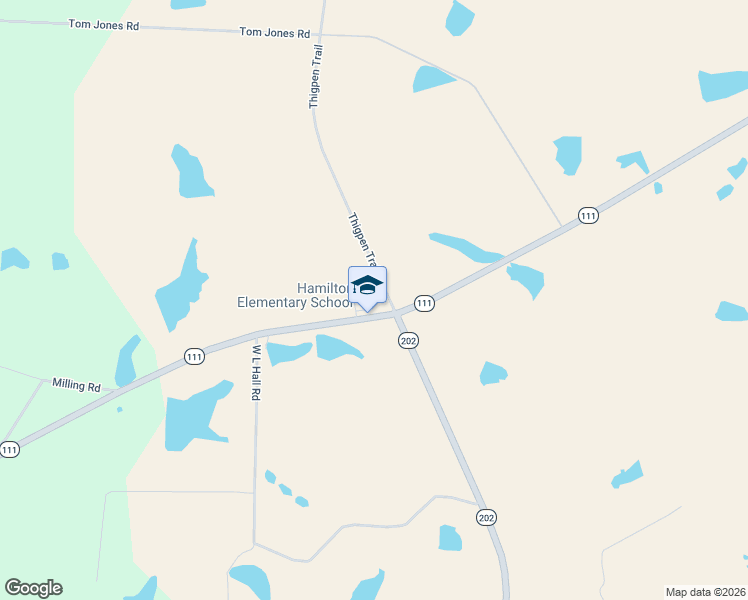 map of restaurants, bars, coffee shops, grocery stores, and more near 111-381 Thigpen Trail in Hartsfield