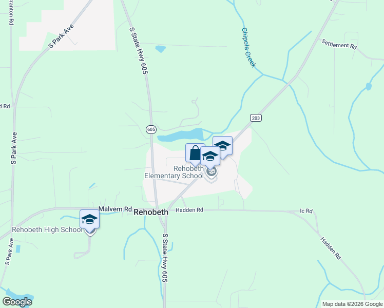 map of restaurants, bars, coffee shops, grocery stores, and more near 255 Rehobeth Way in Rehobeth