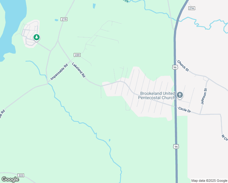 map of restaurants, bars, coffee shops, grocery stores, and more near 215 Sonya Drive South in Brookeland