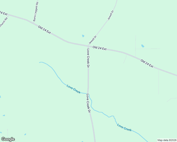 map of restaurants, bars, coffee shops, grocery stores, and more near Love Creek Drive in Magnolia