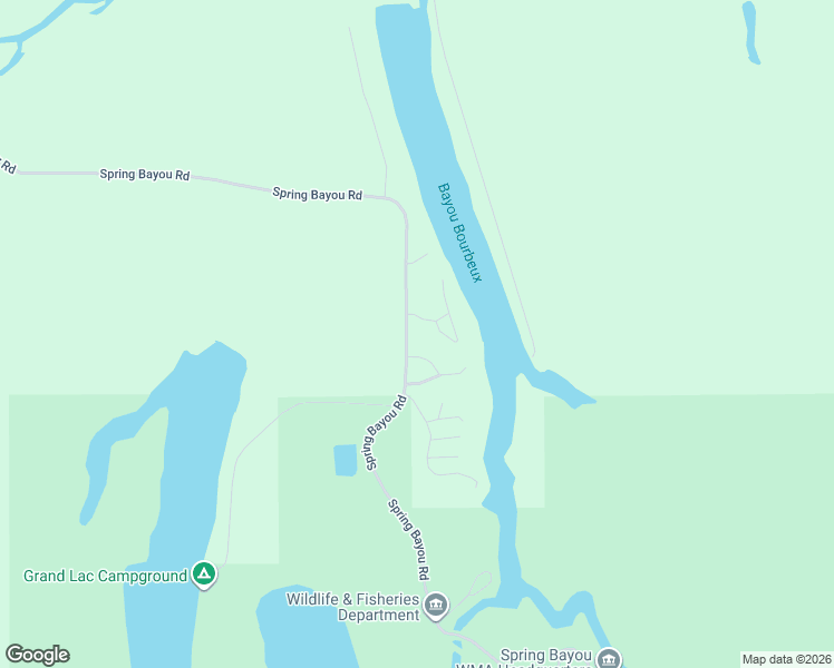 map of restaurants, bars, coffee shops, grocery stores, and more near 2029 Spring Bayou Road in Marksville