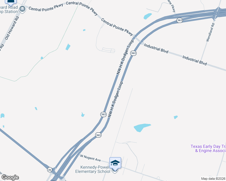 map of restaurants, bars, coffee shops, grocery stores, and more near 8200 Northwest H K Dodgen Loop in Temple