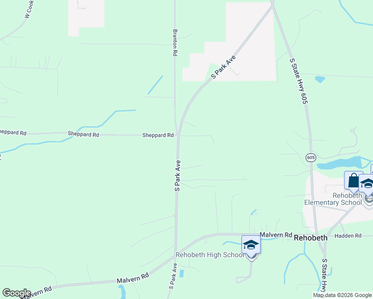 map of restaurants, bars, coffee shops, grocery stores, and more near 8741 South Park Avenue in Dothan