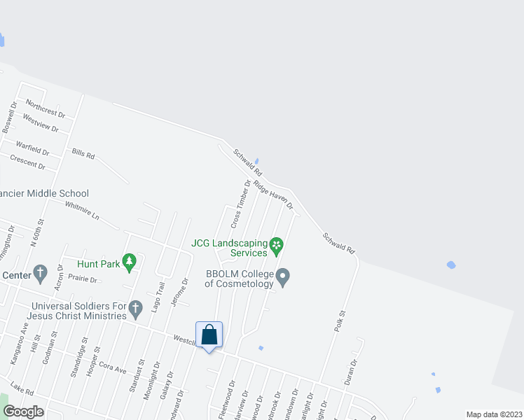 map of restaurants, bars, coffee shops, grocery stores, and more near 2607 Lazy Ridge Drive in Killeen