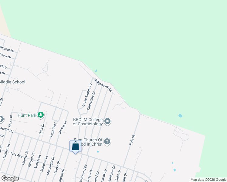 map of restaurants, bars, coffee shops, grocery stores, and more near 2612 Hidden Hill Drive in Killeen