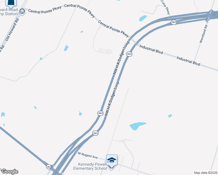 map of restaurants, bars, coffee shops, grocery stores, and more near 8200 Northwest H K Dodgen Loop in Temple