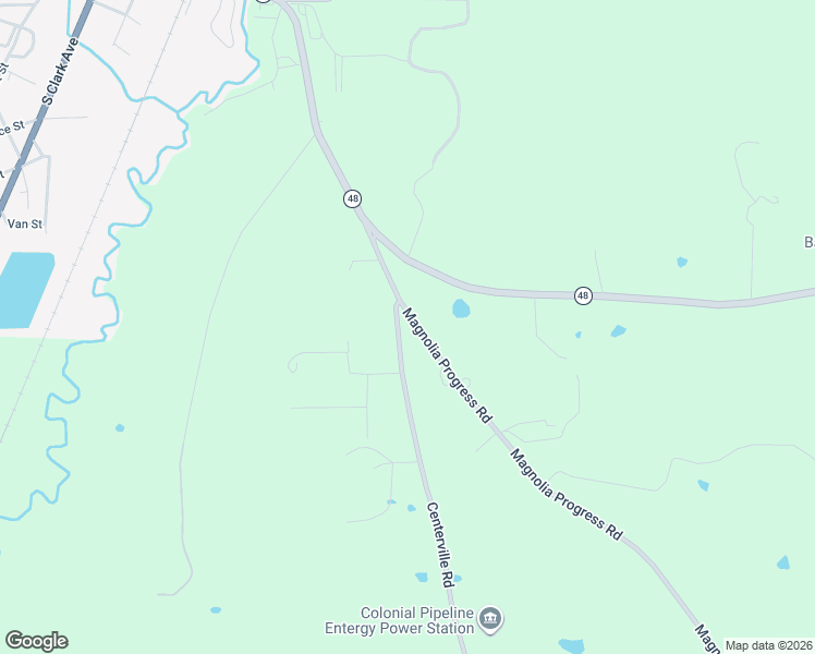 map of restaurants, bars, coffee shops, grocery stores, and more near 8104 Centerville Road in Magnolia