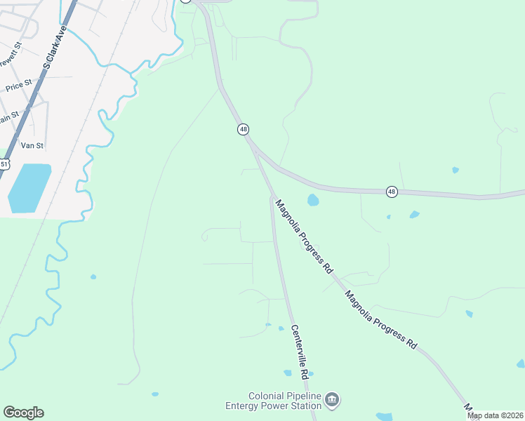map of restaurants, bars, coffee shops, grocery stores, and more near 8105 Centerville Road in Magnolia