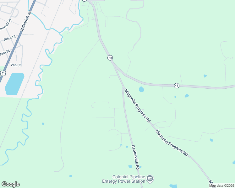 map of restaurants, bars, coffee shops, grocery stores, and more near 8105 Centerville Road in Magnolia
