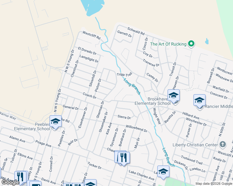 map of restaurants, bars, coffee shops, grocery stores, and more near 2307 Flintstone Circle in Killeen